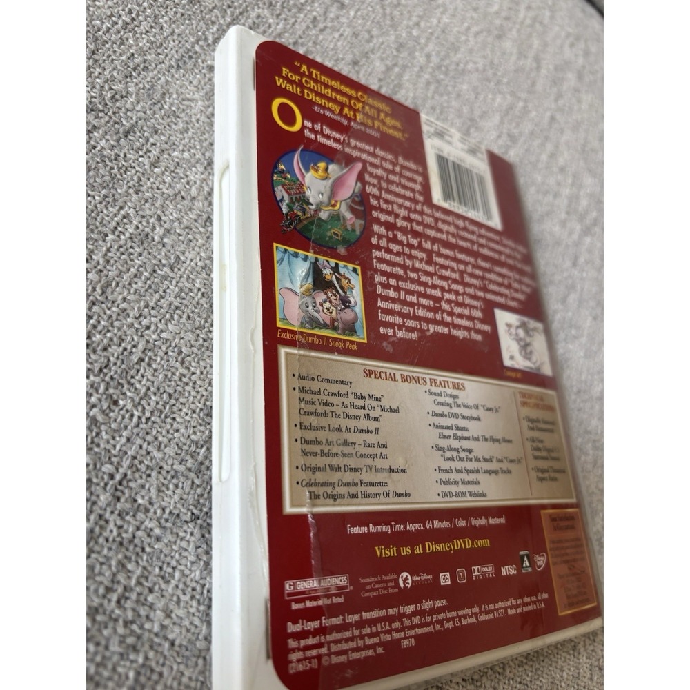 Disney DVD Lot of 8 Vintage Movies Gold Classic Collection Anniversary Limited - Picture 6 of 16